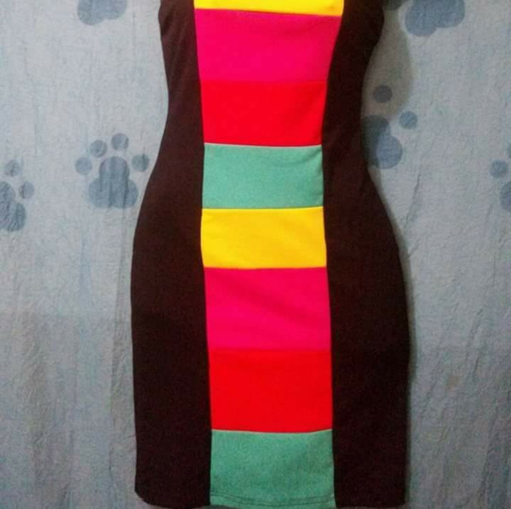 Connection 18 Strapple Multicolor Dress size M - Picture 6 of 11